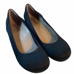 Abeo Biosystem Tangier Black Flats Shoes